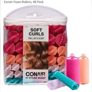 Conair Foam Rollers, 48 Pack, Brand New